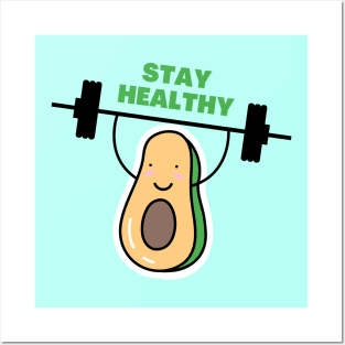 Avocado for Gym Posters and Art